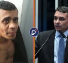 Ad&eacute;lio Bispo e Fl&aacute;vio Bolsonaro