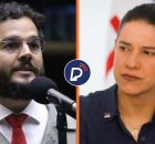 T&uacute;lio Gad&ecirc;lha (Rede) e Raquel Lyra (PSD) 