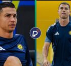 Cristiano Ronaldo &eacute; visto em treino do Al-Nassr nesta ter&ccedil;a (03).