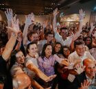 Em Caruaru, ao lado de Miguel Coelho, Raquel Lyra filia Anderson Luiz e fortalece o PSD no Agreste