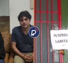 Dono de pizzaria La Favoritta ao lado da advogada e estabelecimento interditado.