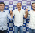 Eduardo Hon&oacute;rio entre Eduardo e Lula da Fonte.