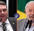 Fl&aacute;vio Bolsonaro e Lula. 