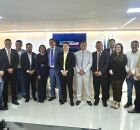 Vereadores de Camaragibe, com o presidente da C&acirc;mara, Paulo Andr&eacute; e o Prefeito Diego Cabral.