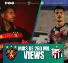 Sport x An&aacute;polis: transmiss&atilde;o do Portal de Prefeitura alcan&ccedil;a mais de 260 mil visualiza&ccedil;&otilde;es.