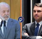 Lula e Fl&aacute;vio Bolsonaro.