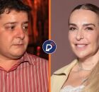 Lulinha e a empres&aacute;ria Roberta Luchsinger.