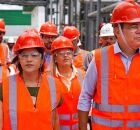 Mano Medeiros e Priscila Krause na inaugura&ccedil;&atilde;o da usina de biometano. 