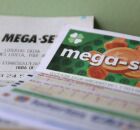 Tal&atilde;o da Mega-Sena e cupom de aposta.