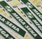 Cartelas da Mega-Sena juntas.