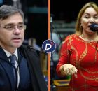 Ministro Andr&eacute; Mendon&ccedil;a, do STF e a deputada federal Gorete Pereira.