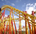 Montanha russa Firewhip, do parque Beto Carrero World. 