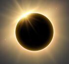 Eclipse solar total ocorre quando a Lua bloqueia completamente a luz do Sol por alguns minutos.