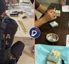 Agentes da Pol&iacute;cia Federal durante o cumprimento da Opera&ccedil;&atilde;o Ro&ccedil;a.