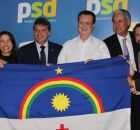 Raquel Lyra e Kassab filiam Guilherme Uchoa Jr. ao PSD.