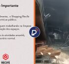 Shopping Recife vai permanecer fechado nesta sexta-feira (13).
