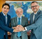 Silvio Costa Filho, Lula e Tom&eacute; Franca.