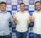 Thierry Cupertino ao lado de Eduardo e Lula da Fonte.