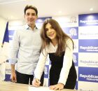 Ministro Silvo Costa Filho junto a Adriana Rocha