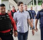 Jo&atilde;o Campos com guardas municipais