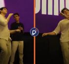 Pastor da ADVEC convida jovens para "disputa" do passinho do Jamal no altar