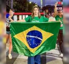 Deputada federal Clarissa T&eacute;rcio em manifesta&ccedil;&atilde;o.