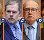 Alexandre de Moraes, Dias Toffoli, Gilmar Mendes e Paulo Gonet. 