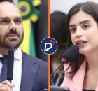 Eduardo Bolsonaro (PL) e deputada Tabata Amaral (PSB-SP).