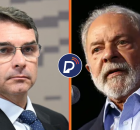 Luiz In&aacute;cio Lula da Silva (PT) e o senador Fl&aacute;vio Bolsonaro (PL)