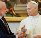 Lula e o papa Le&atilde;o XIV. 