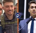 Fl&aacute;vio Bolsonaro, Jair Renan Bolsonaro e Nikolas Ferreira. 