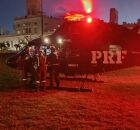 Helic&oacute;ptero da PRF atuou no resgate.