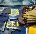 Itens apreendidos pela PRF no Recife.