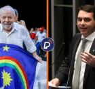 Lula e Fl&aacute;vio Bolsonaro.