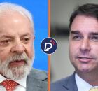 Presidente Luiz In&aacute;cio Lula da Silva (PT) e o senador Fl&aacute;vio Bolsonaro (PL-RJ). 