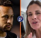 Neymar e Jana&iacute;na Xavier.