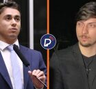 Nikolas Ferreira e Jair Renan Bolsonaro.