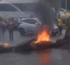 Protesto na BR 101, no Recife.