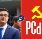 Vice prefeito do Recife, Victor Marques e logo do PCdoB