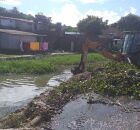 Trabalhos de limpeza no Canal Mal&aacute;ria 