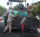 Obras de pavimenta&ccedil;&atilde;o em Candeias
