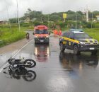Acidente de moto na BR 104, em Caruaru.