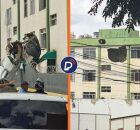 Avi&atilde;o de pequeno cai e atinge fachada pr&eacute;dio em Belo Horizonte; confira v&iacute;deo do momento
