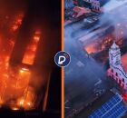 Inc&ecirc;ndio de grandes propor&ccedil;&otilde;es destr&oacute;i im&oacute;veis  pr&oacute;ximos ao Mercado de S&atilde;o Jos&eacute; neste s&aacute;bado (23)