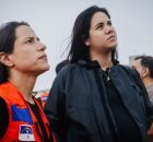 Governadora Raquel Lyra ao lado da prefeita de Olinda, Mirella Almeida.