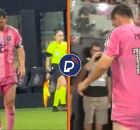 Messi deixa campo ap&oacute;s sentir desconforto