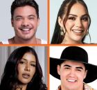 Wesley Safad&atilde;o, Raphaela Santos, Priscila Senna e Natanzinho Lima.