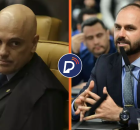 Alexandre de Mroaes e Eduardo Bolsonaro.