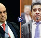 Ministro do STF Alexandre de Moraes e deputado estadual Sargento Rodrigues (PL-MG).