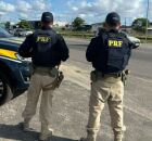 Agentes da PRF em estrada de Pernambuco.